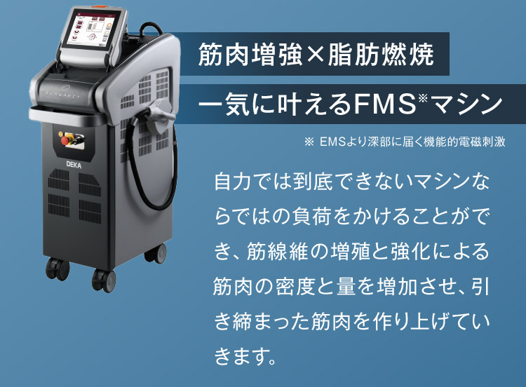 筋肉増強×脂肪燃焼を一気に叶えるFMSマシン