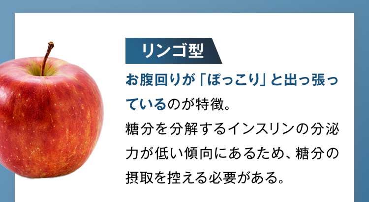 リング型：お腹が「ぽっこり」と出っ張っている