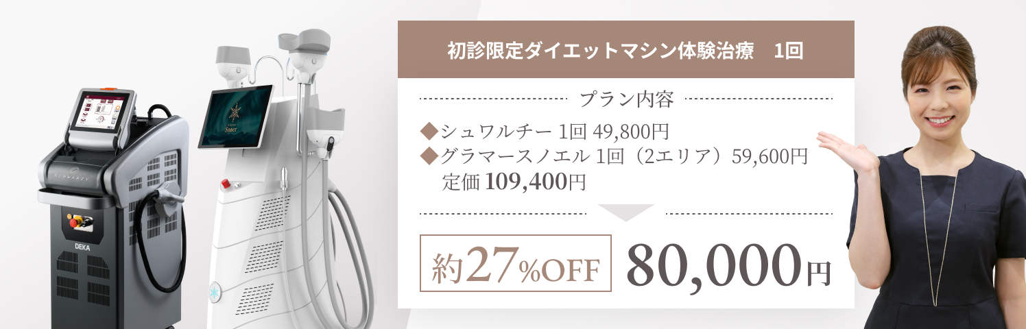 ダイエットマシン体験治療　1回 お試し価格 88,000円